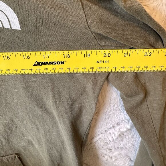 THE NORTH FACE Shirt Mens Medium 1/4 Snap Pullover Hooded Brown Lightweight - Picture 11 of 11